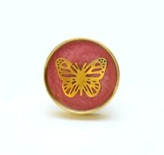Kids Handmade Brass Butterfly Knob
